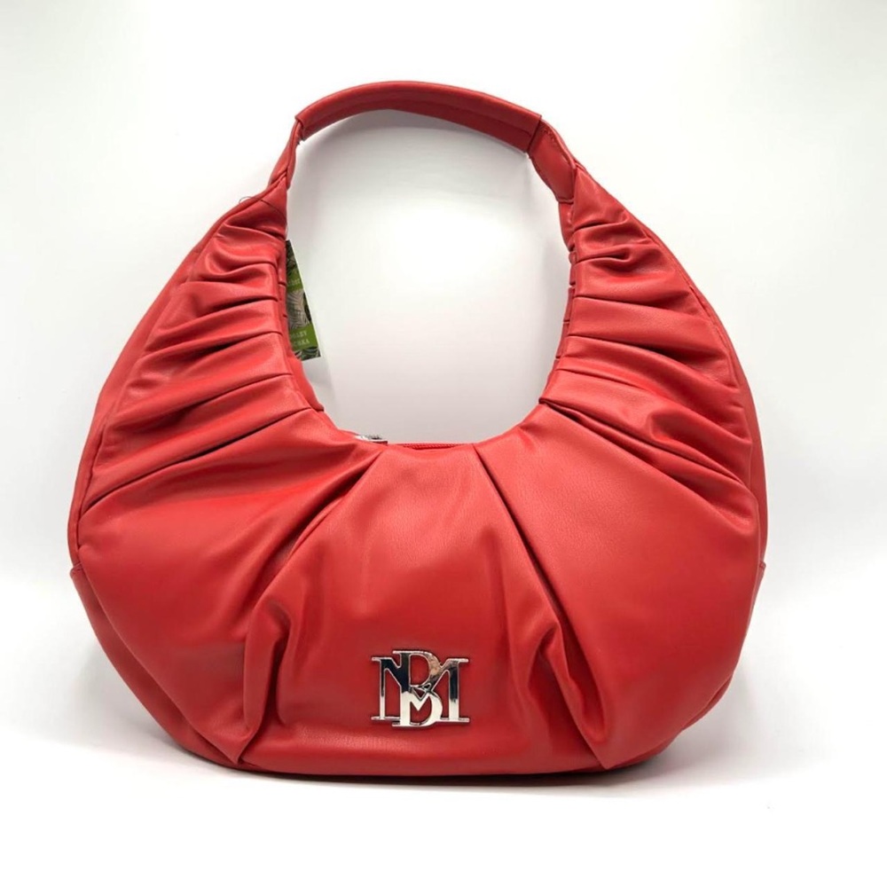 NWT Badgley Mischka Pleated Shoulder Bag